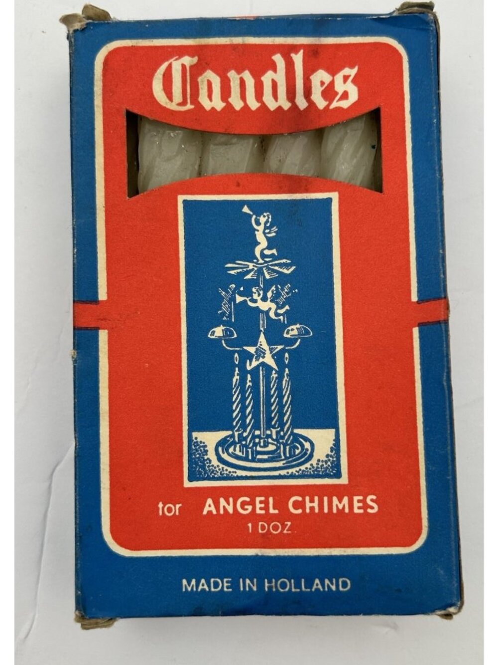 Angel Chimes Candles 4" White Original Authentic Made In Holland White 12 count